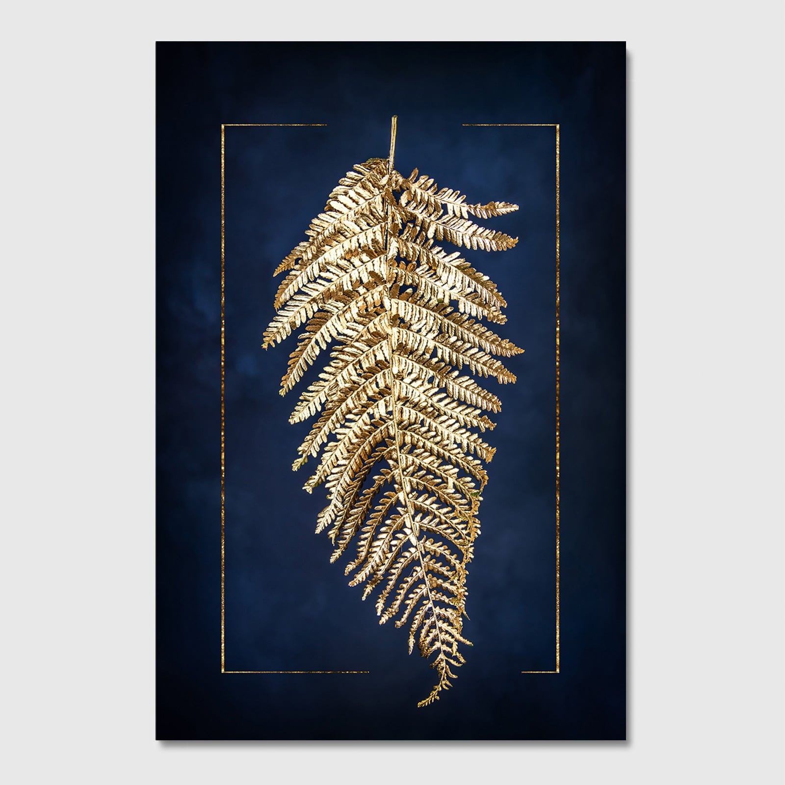 Goldene Farne Elegantes Wandbild