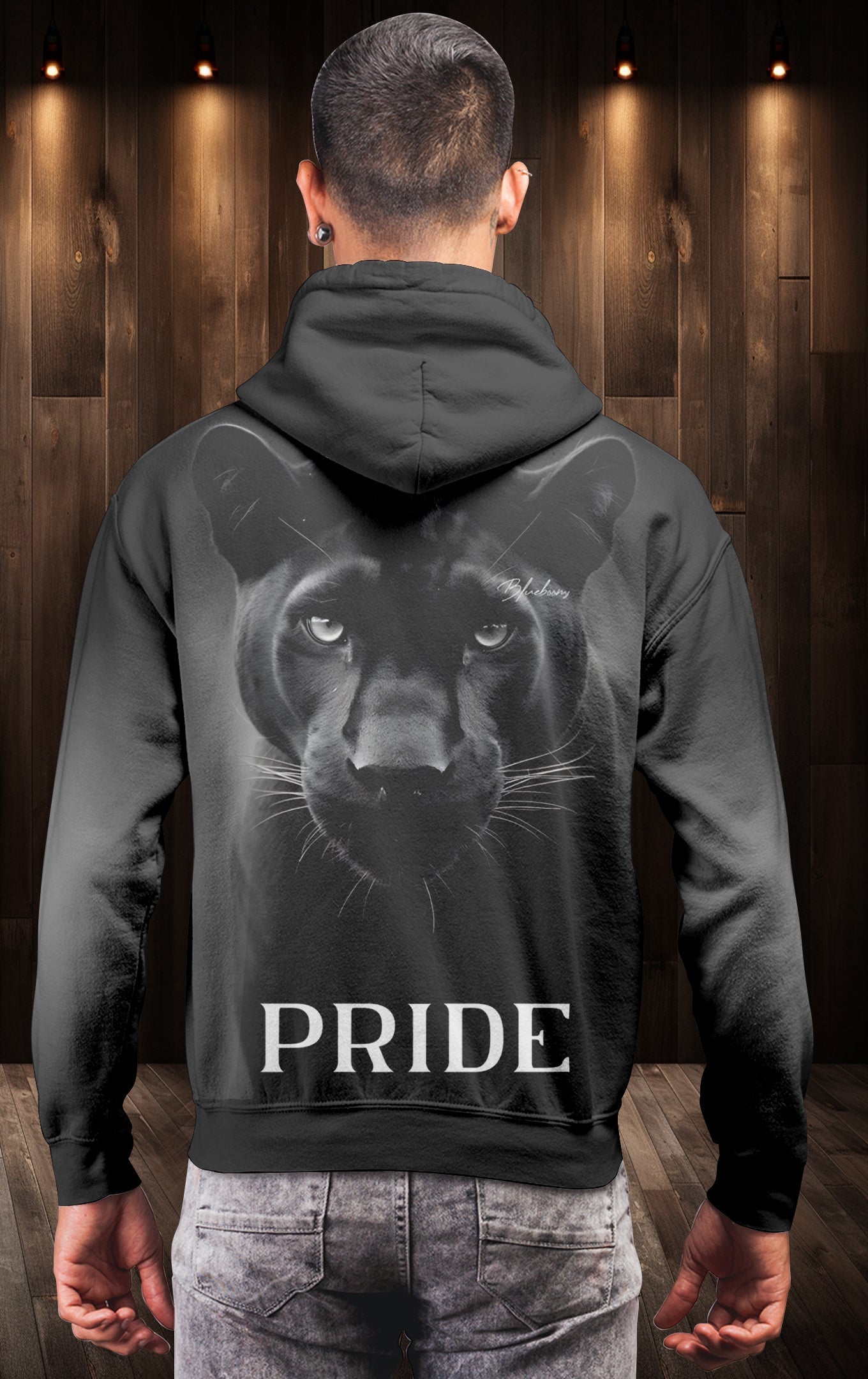 Pride Black Puma Schwarzer Hoodie