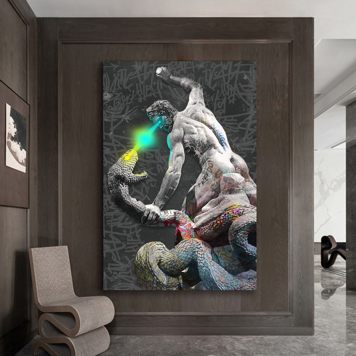 Pro-Art-Bilderpalette Tableau Mural Impression Giclée - Motif Hambourg - 70x70 Cm - Multicolore